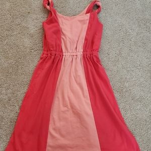 Girls Gymboree coral and peach spring Easter dress